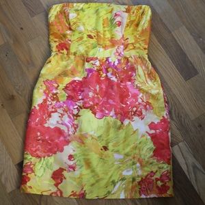 J CREW • STRAPLESS DRESS w/ POCKETS